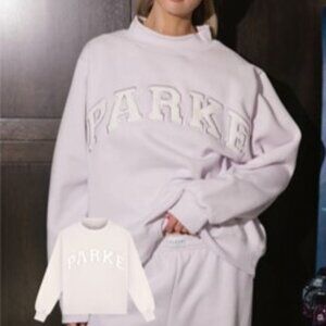 Parke Lilac + White Varsity Mockneck - Size L/XL Confirmed Order - Presale